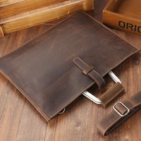 genuine leather briefcase business shoulder hand bag messenger casual handbag male cross body bags travel satchels for file ipad