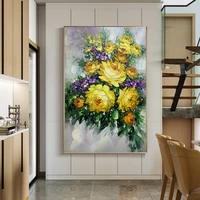 knife flower oil painting on canvas hand painted oil painting handmade large wall art modern home decoration canvas art unframed