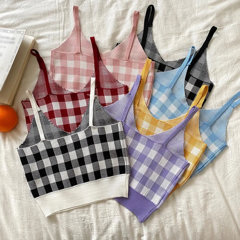 Женские сексуальные укороченные топы с V-образным вырезом милый Вязаный топ