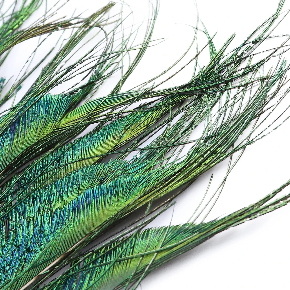 

High Quality Peacock Sword Feathers 30-40 CM/12-16'' Decoration for Party Cloth Sewing DIY Craft Plume Jewelry Accessories 10Pcs