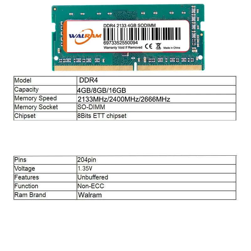 WAL оперативная память DDR3 DDR3L DDR4 4 ГБ 8 16 32 | Компьютеры и офис