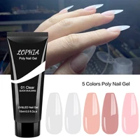 lophia 15ml poly extension nail gel 5 colors pink white clear crystal uv builder nail gel jelly nail builder gel varnishes 2021