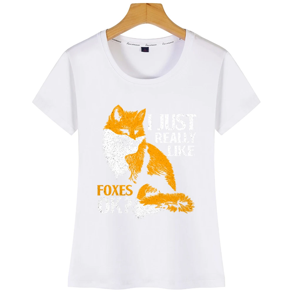 Топы Футболка женская Лиса комикс надписи хлопок Футболка| |