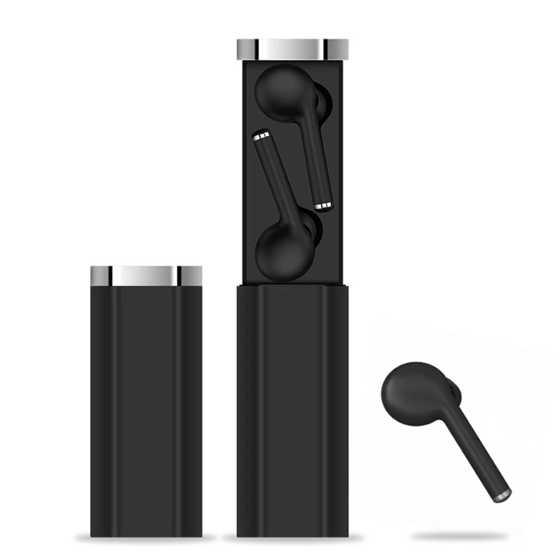 Black LEORY TW50 TWS Беспроводные bluetooth 5,0 Наушники Hi-Fi стерео смарт-гарнитура сенсорные наушники розовый черный синий белый - Цвет: Black