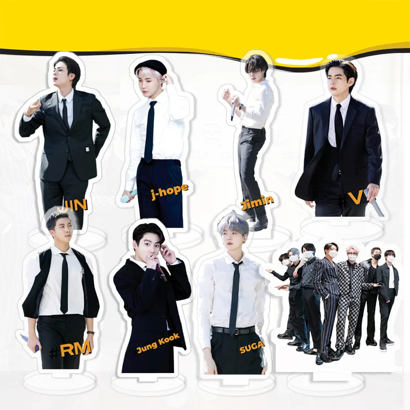 

1Pcs/Set Kpop Bangtan Boys Acrylic Standee New Acrylic Transparent Figures Standing Desktop Small Station Brand Statue Gifts