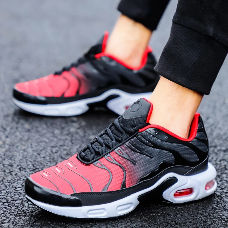 JIEMIAO Men Women Vulcanize Shoes Fashion Mesh Breathable Casual Shoes Light Comfortable Air Cushion Men Sneakers Zapatillas