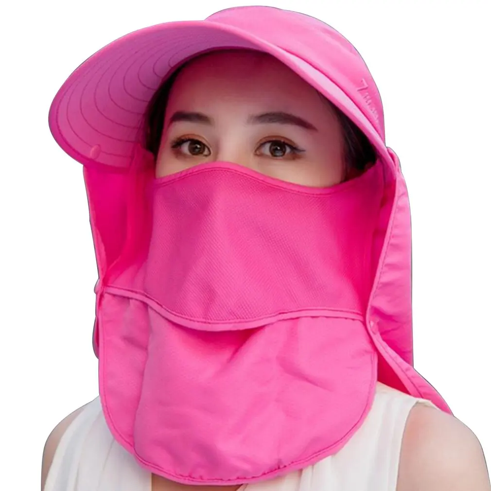 

Outdoor Wide Brim Sun Hat Multifunctional Sun Protection Bucket Fishing Hat Cap Dust Proof Cycling Cap For Women