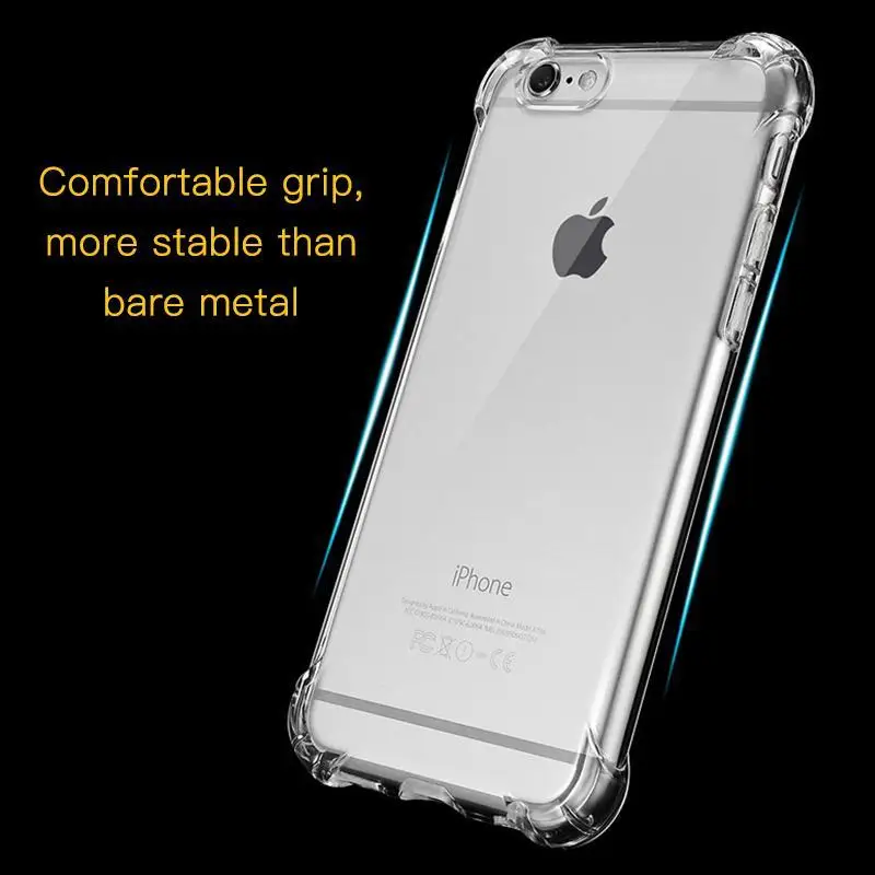Прозрачный чехол для iPhone 11 Pro Max X XS Max XR Airbag противоударный силиконовый чехол из ТПУ для телефона iPhone 6 6S 7 8 Plus