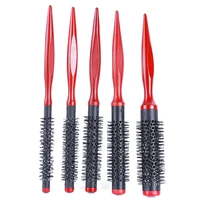 1pc roller round hair brush massage comb diy hairstyle cuspidal handle detangle hair comb hairbrush styling tool hair brush