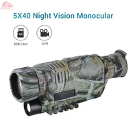 5x40 infared digital night vision monocular device night optical sight 5x zoom telescope video record camera for outdoor hunting