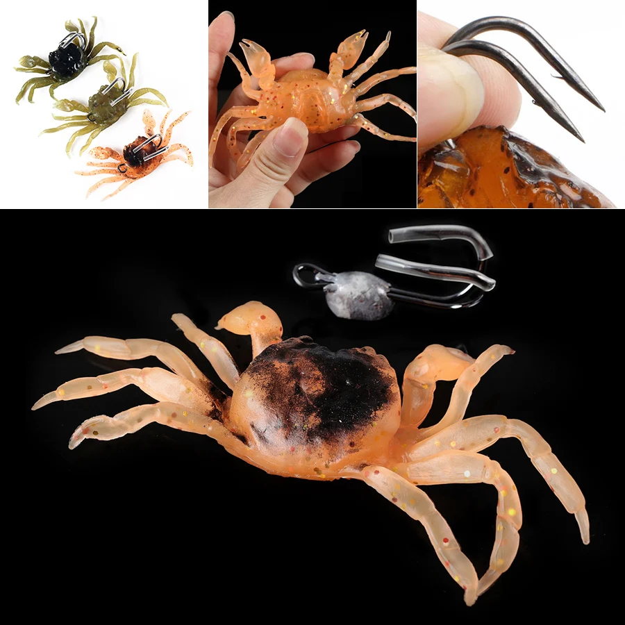 

Трехмерная силиконовая искусственная рыболовная приманка, аксессуары для рыбалки с двойным крючком, 30 г, 10 см