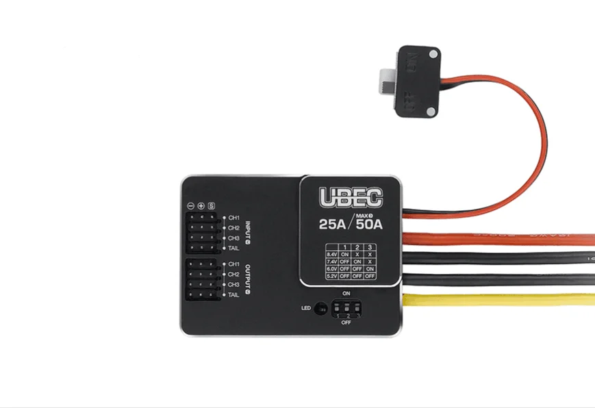UBEC 25A HV 3 18S модуль внешнее переключение для DIY вид от первого лица мини гоночный