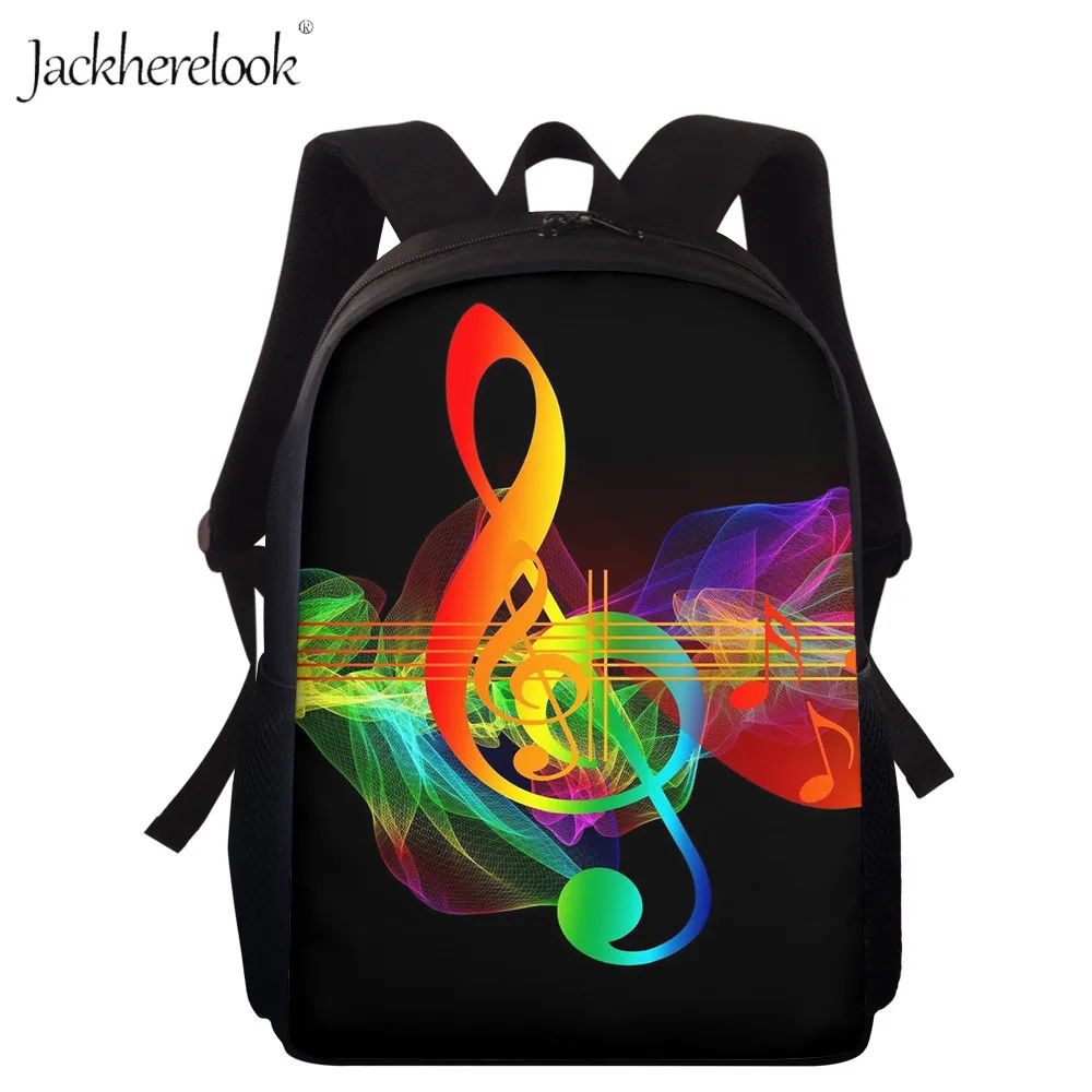 Рюкзак школьный Jackherelook Music Note для девочек Модный повседневный дизайнерский ранец