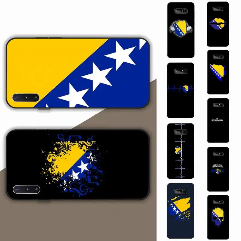 

FHNBLJ Bosnia and Herzegovina flag Phone Case for Samsung Note 5 7 8 9 10 20 pro plus lite ultra A21 12 72