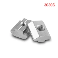 50pcs 30s t sliding nut block square nuts m4 m5 m6 m8 for 3030 series aluminum extrusion profile slot 8mm