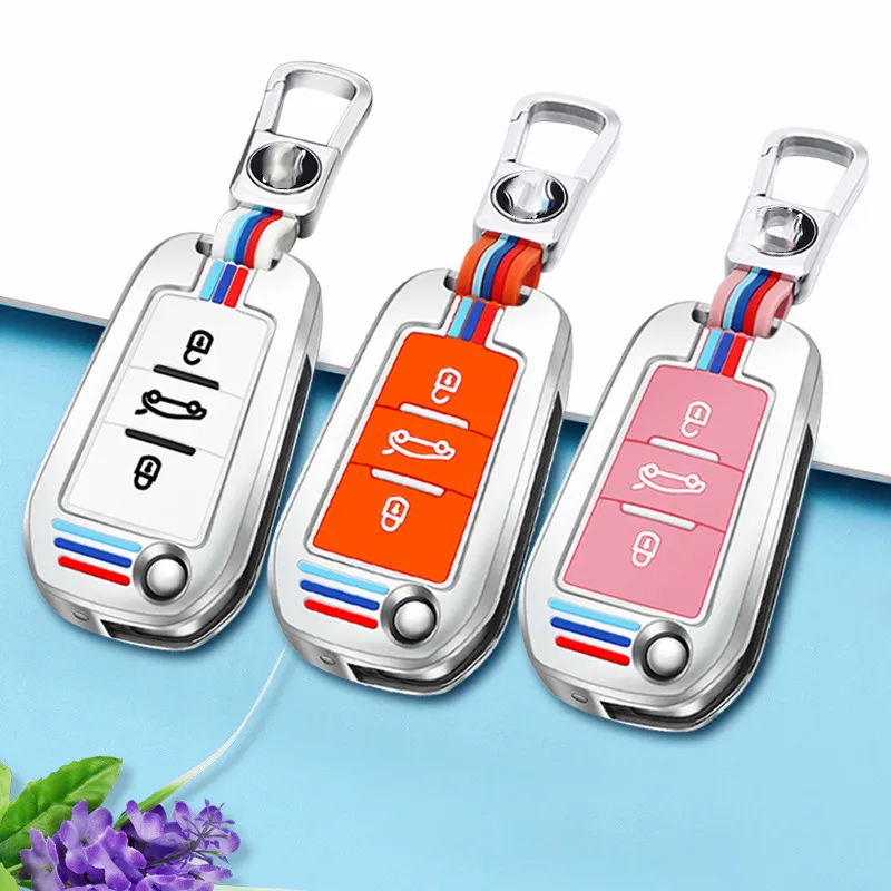 

Car Key Case For Peugeot 207 3008 208 308 2008 307 508 5008 407 301 206 Citroen c1 c2 c3 c4 grand picasso c5 ds 3 5 Shell Cover