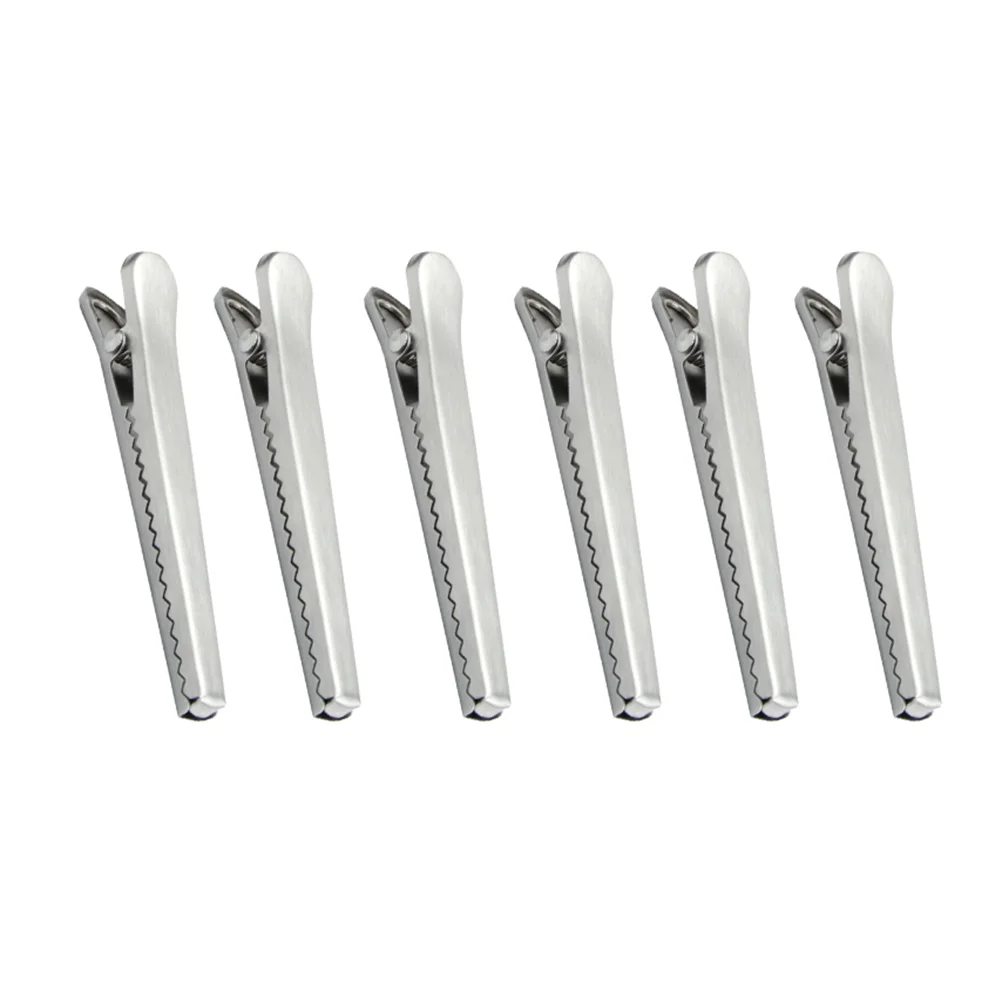 

6pcs Stainless Steel Food Storage Bag Sealer Sealing Clip Kitchen Home Clamp Tools