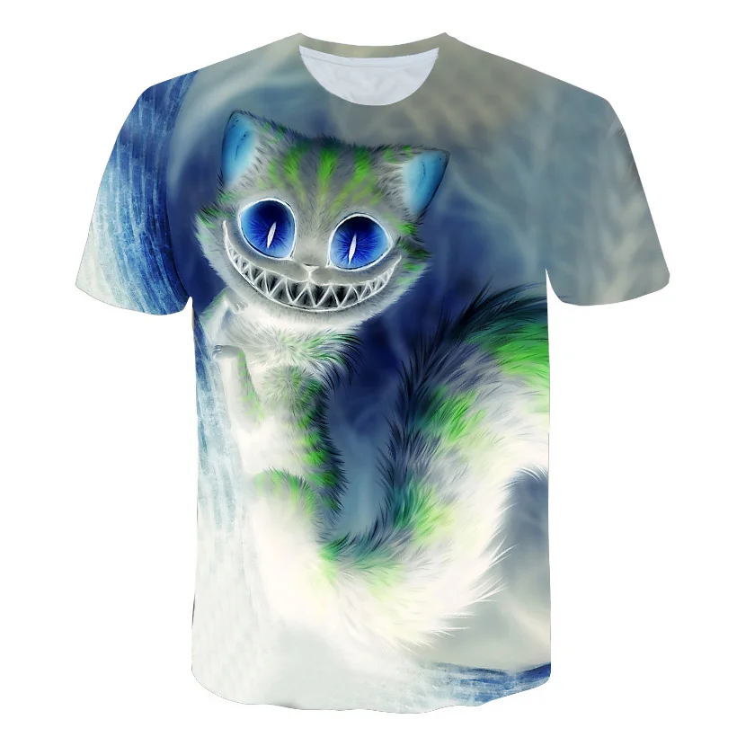 

Big Size T-shirt 2021New Fashion Men Casual Breathable Short-sleeve Summer Short Sleeves 3D Ainimal T-shirt Casual Male Tops 6xl