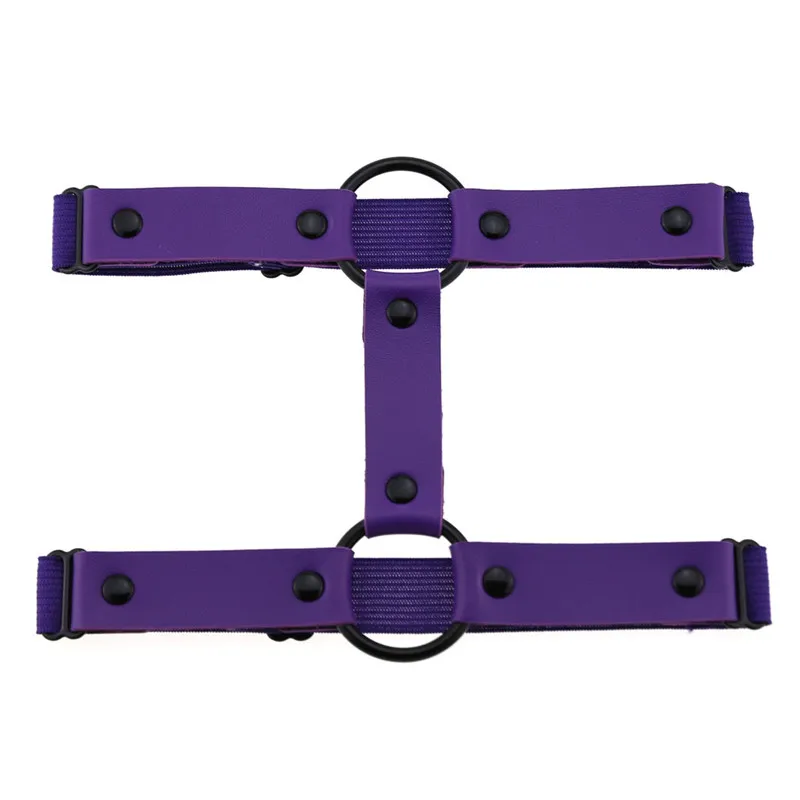 Подвязки из искусственной кожи в готическом стиле для девочек эластичные ремни