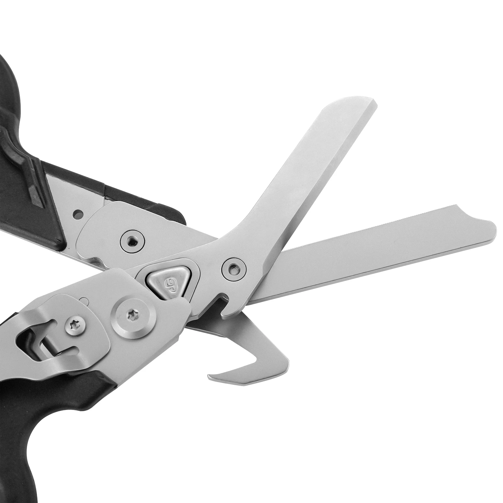 

6 in 1 Shears Plier Bevel with Strap Cutter And Glass Breaker Stainless Steel with Compatible Holster for Outdoor