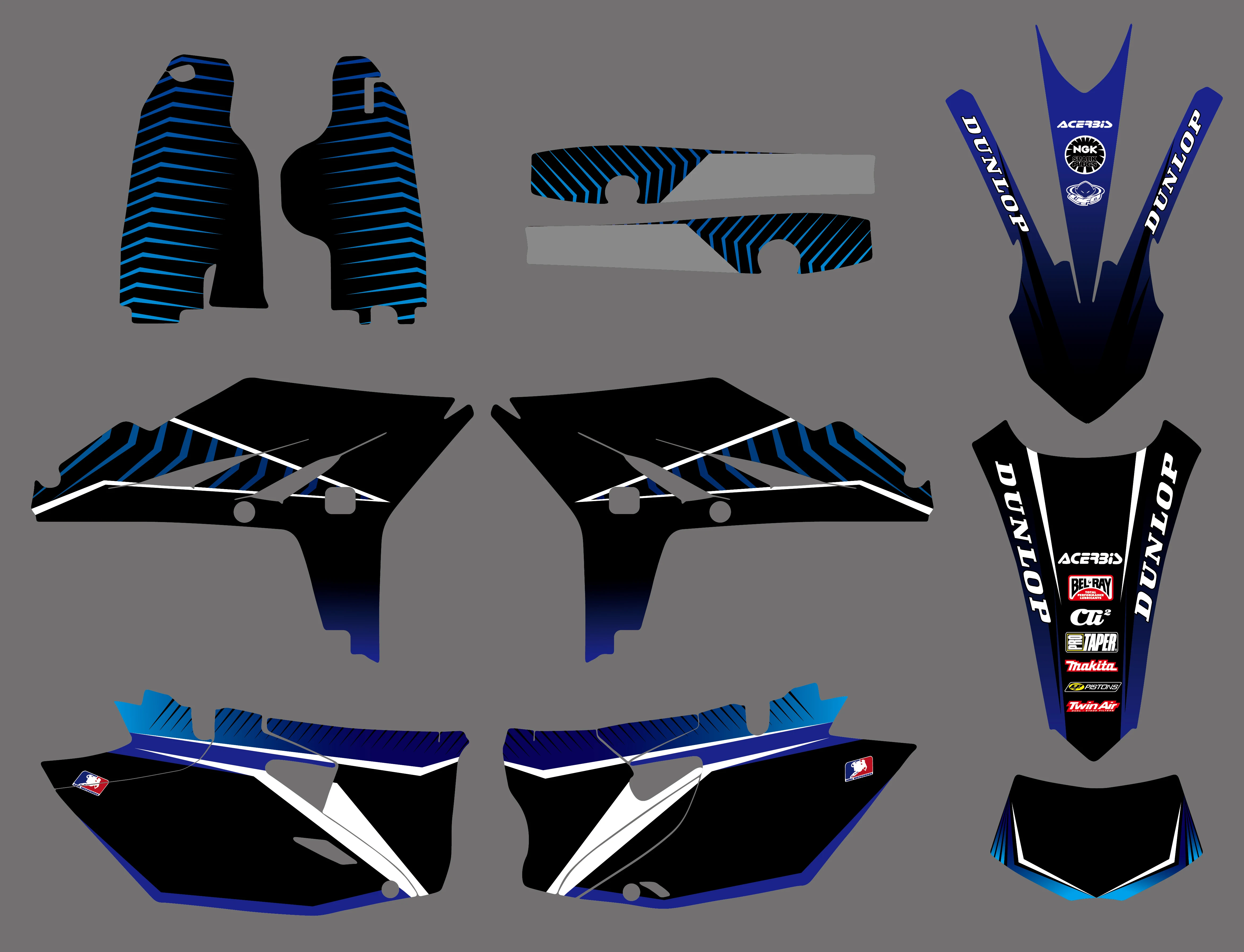 Набор наклеек NICECNC для фона мотоцикла Yamaha WR450F WR 450F WRF450 WRF 450 2012 2013 2014