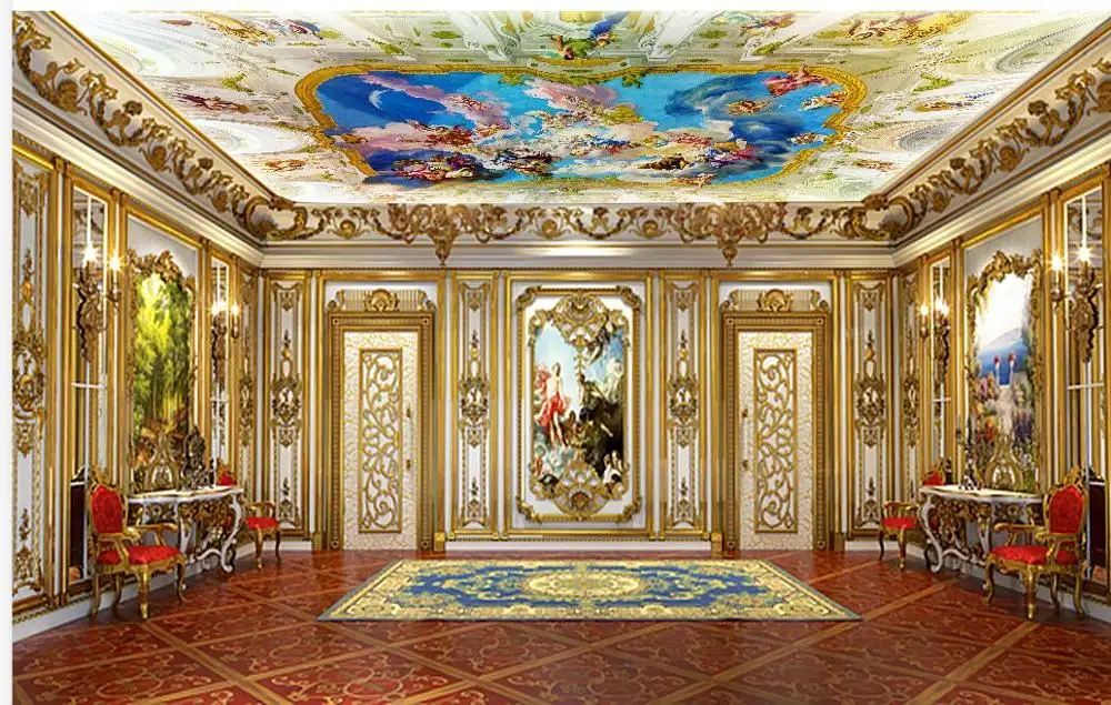 European angel ceiling mural Living Room Bedroom Ceiling Background Wallpaper 3D Mural | Обустройство дома