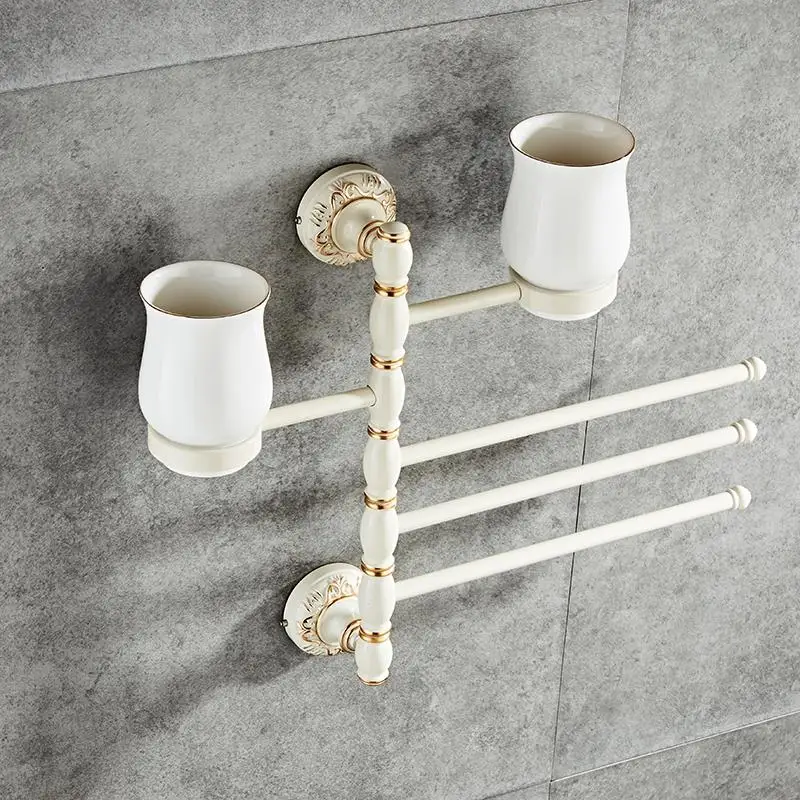 Storage Shelf 360 Degree Rotation Towel Bars Home Rack Bathroom Organizer Hardware Accessory | Обустройство дома