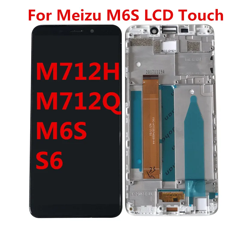 

For Meizu M6S LCD Display Touch Screen Digitizer M712H M712Q M6S S6 LCD For MEIZU Meilan S6 LCD Screen Replace