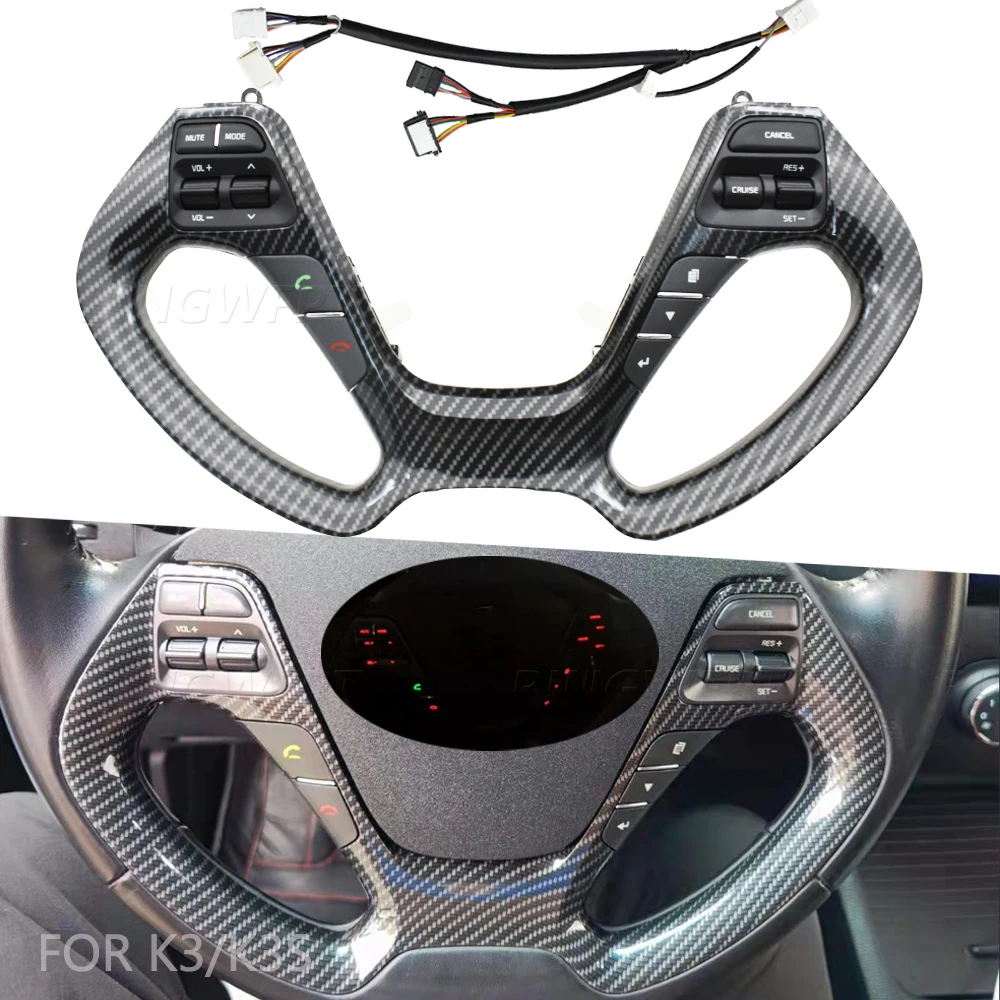 

Высококачественные многофункциональные кнопки на руль для Kia FORTE /CERATO K3/K3S Car 2014-2016, кнопки для круиза с Bluetooth