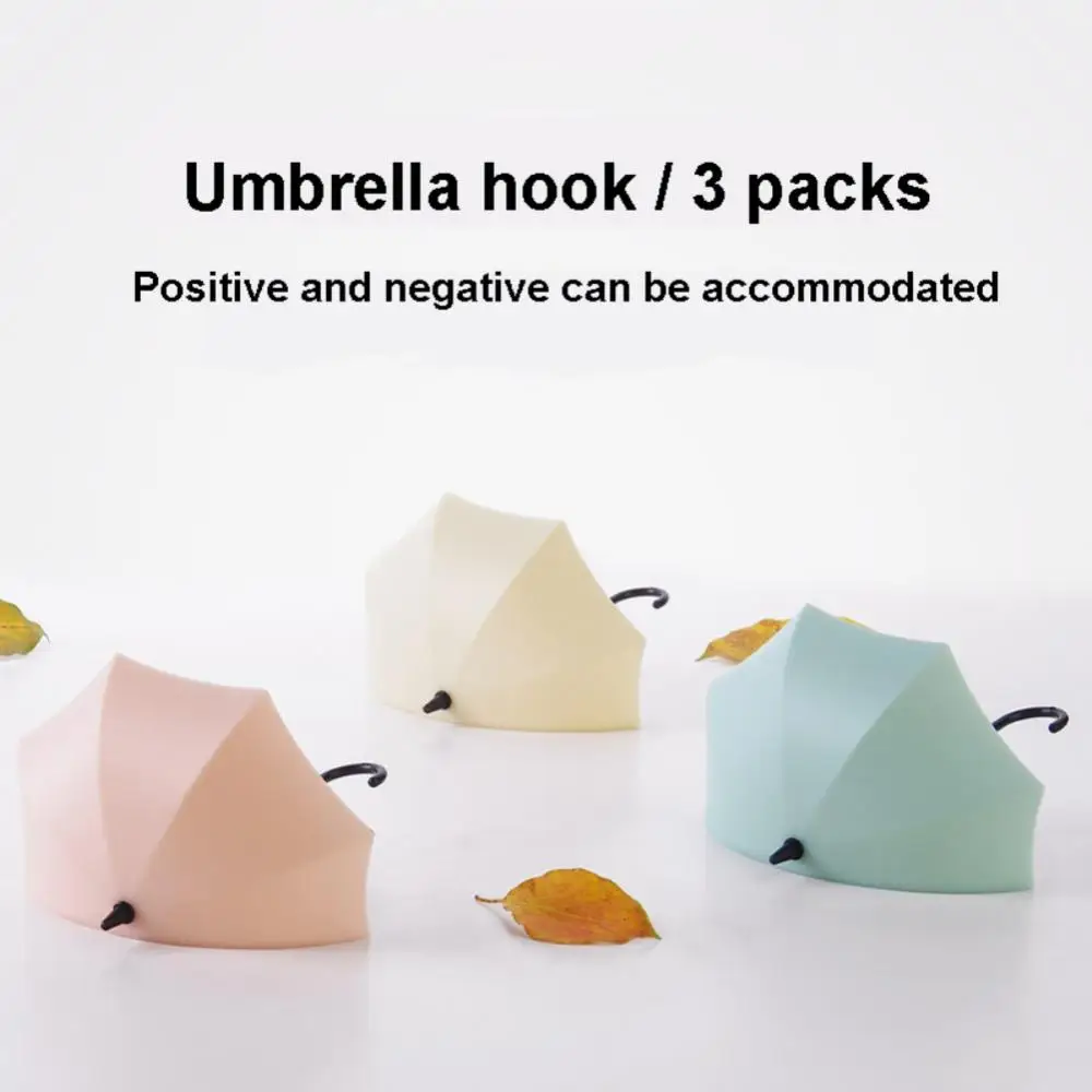 

55% Dropshipping!Hooks Up 3Pcs Mini Umbrella Wall Hook Key Hanging Keyring Holder Decorative Home Storage Organization