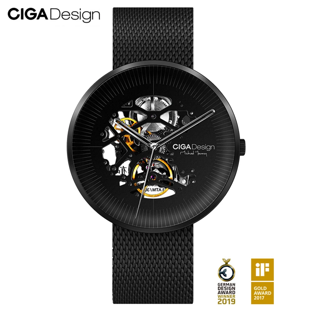 Для Xiaomi youpin CIGA Design MY Series автоматические механические часы, выдолбленные деловые мужские наручные часы, самозаводные наручные часы
