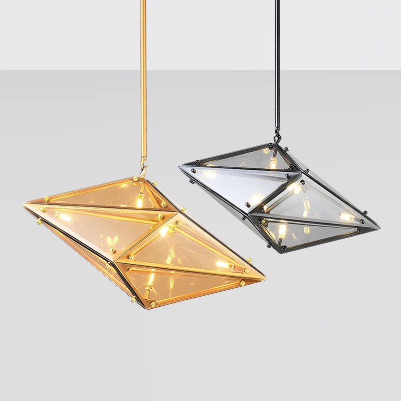 Современный дизайнерский подвесной светильник с бриллиантами для гостиной