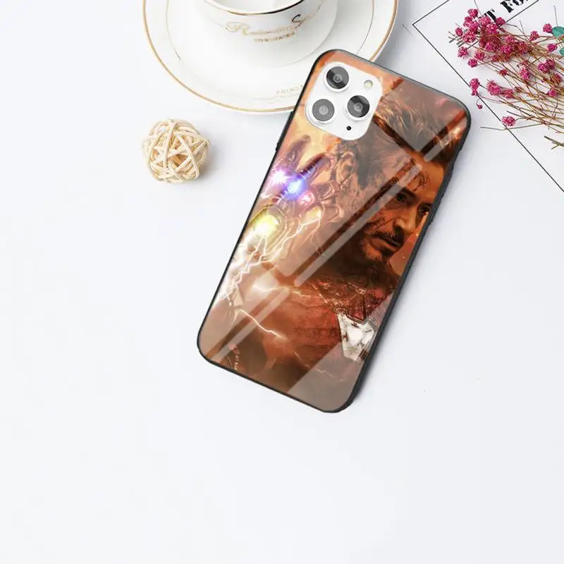 

ZFGHSHYQ Shero Iron Cover Man Phone Case For IPhone 6 6s 7 8 Plus X Xs Xr Xsmax 11 12 Pro Promax 12mini Tempered Glass