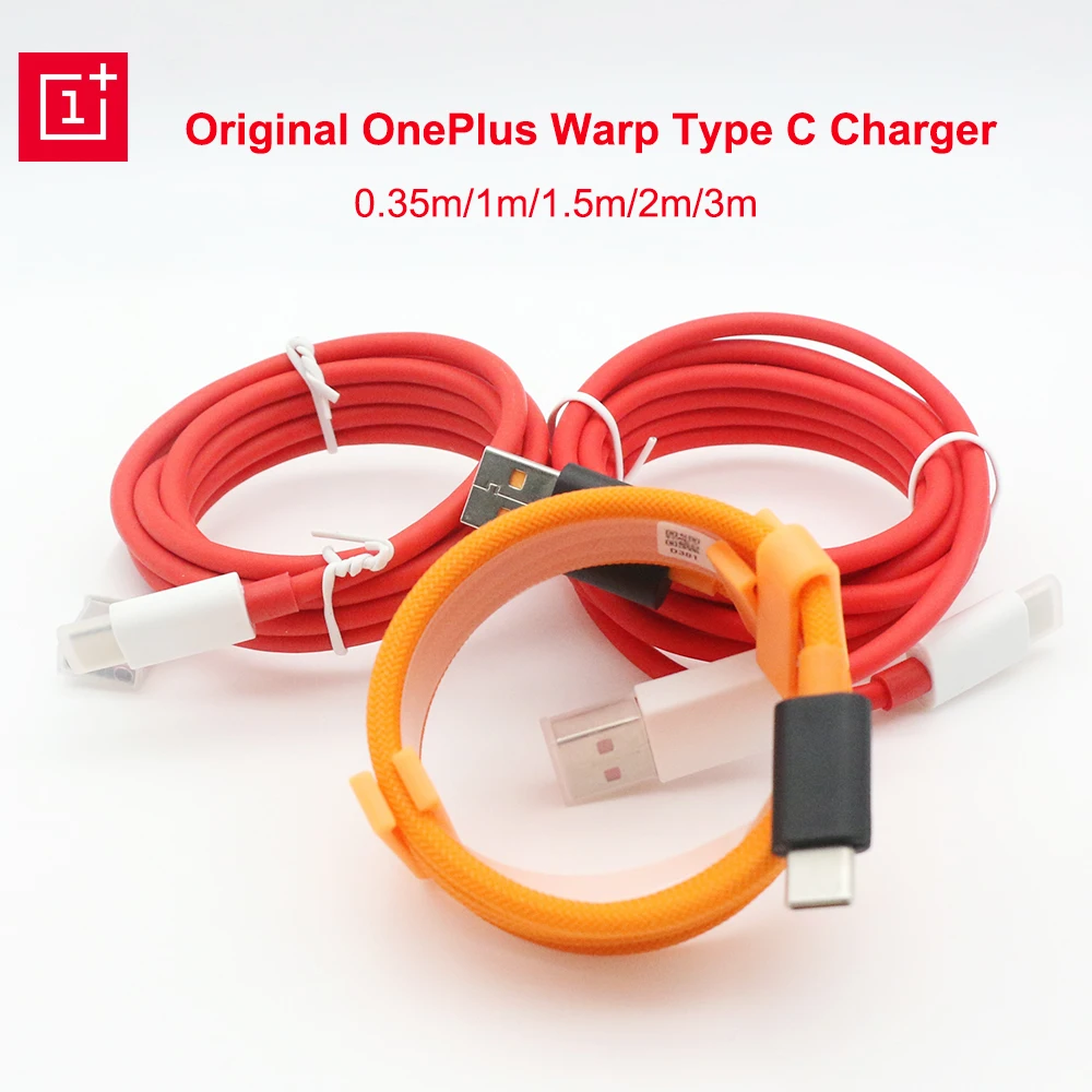 

OnePlus Cable Original 6A 30W Warp Charge Type C Cable 1M 1.5M 2M for Oneplus 8 Pro 7 7t Pro 6 6t 5 5t MI 9 9T MI10 K30 Pro
