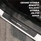 Защитные наклейки на порог автомобиля для Suzuki Jimny Swift Baleno Grand Vitara Alto Ignis SX4 Samurai, автомобильные аксессуары