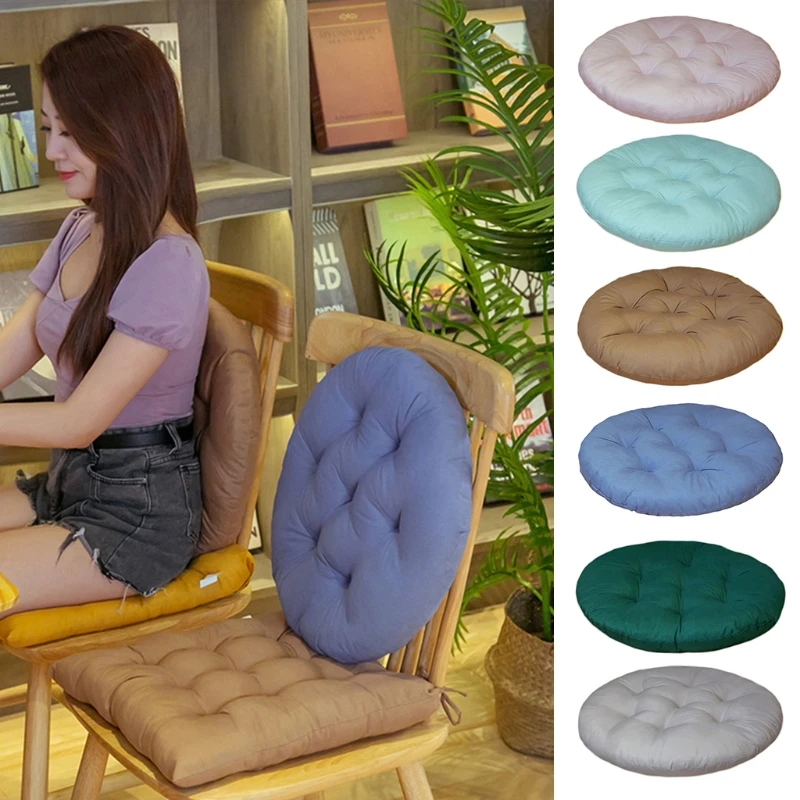 

40cm Round Seat Cushion Decorative Indoor Outdoor Solid Color Thick Chair Pad Car Sofa Tatami Floor Pillow for Living Room