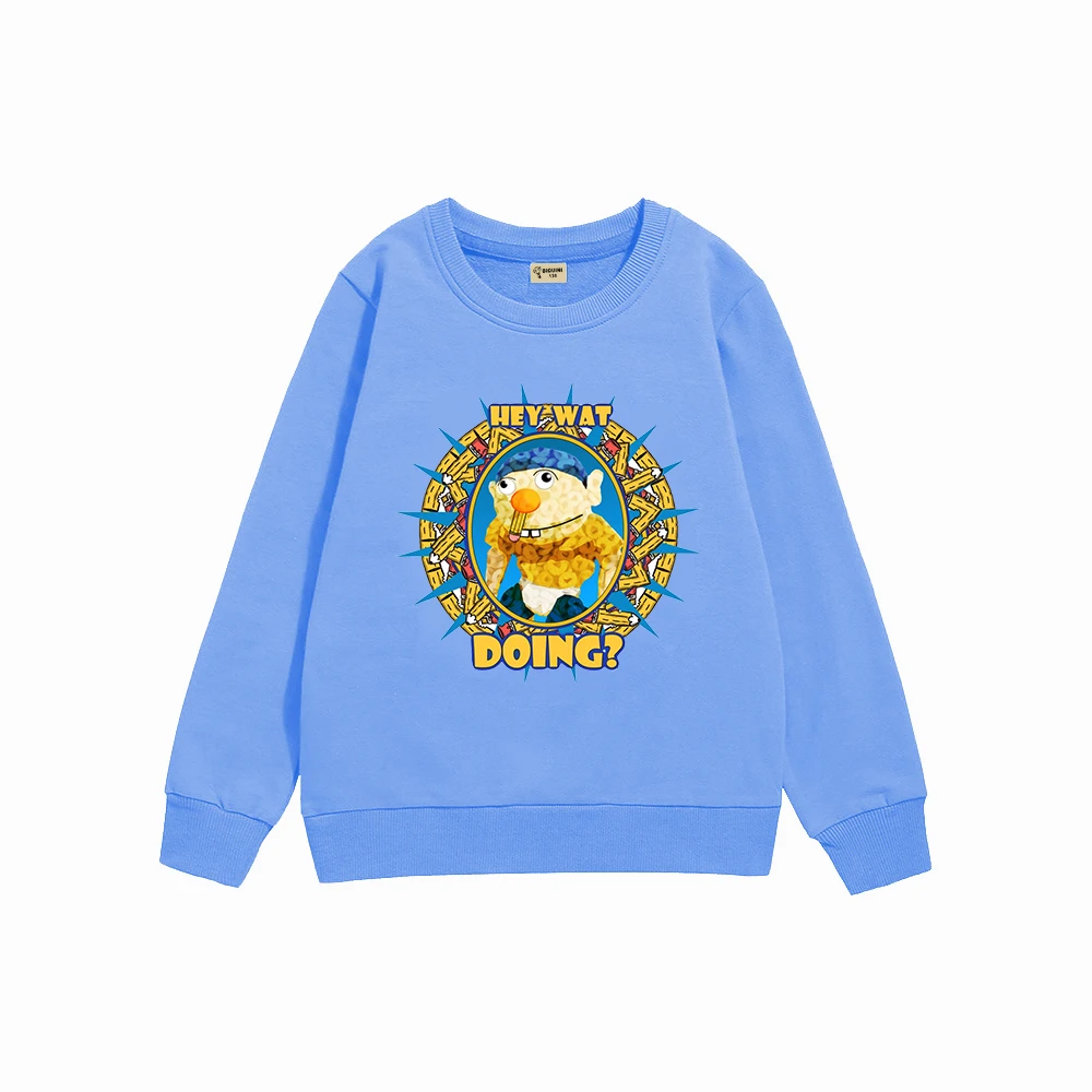 

Round Neck Long-sleeved Children's Sweater New Autumn Clothes Boys Cartoon Pencil Print Pullover Casual Fashion Korean Top