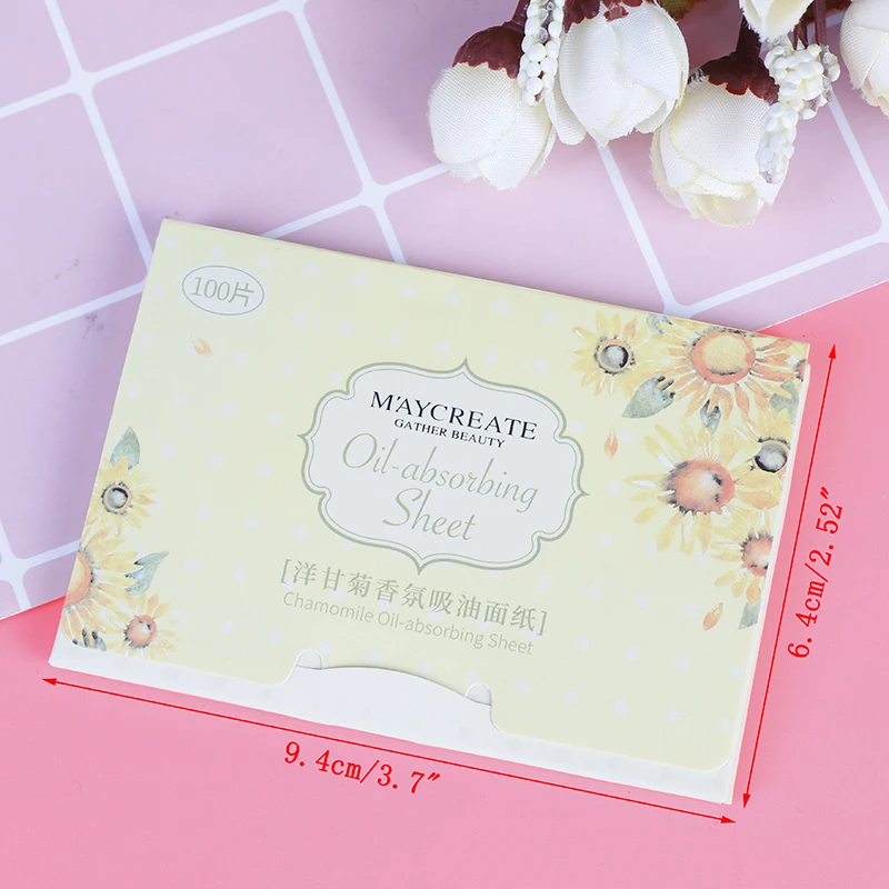 

100sheets/pack Green Tea Facial Oil Blotting Sheets Paper Cleansing Face Oil Control Absorbent Paper Beauty Makeup Tools