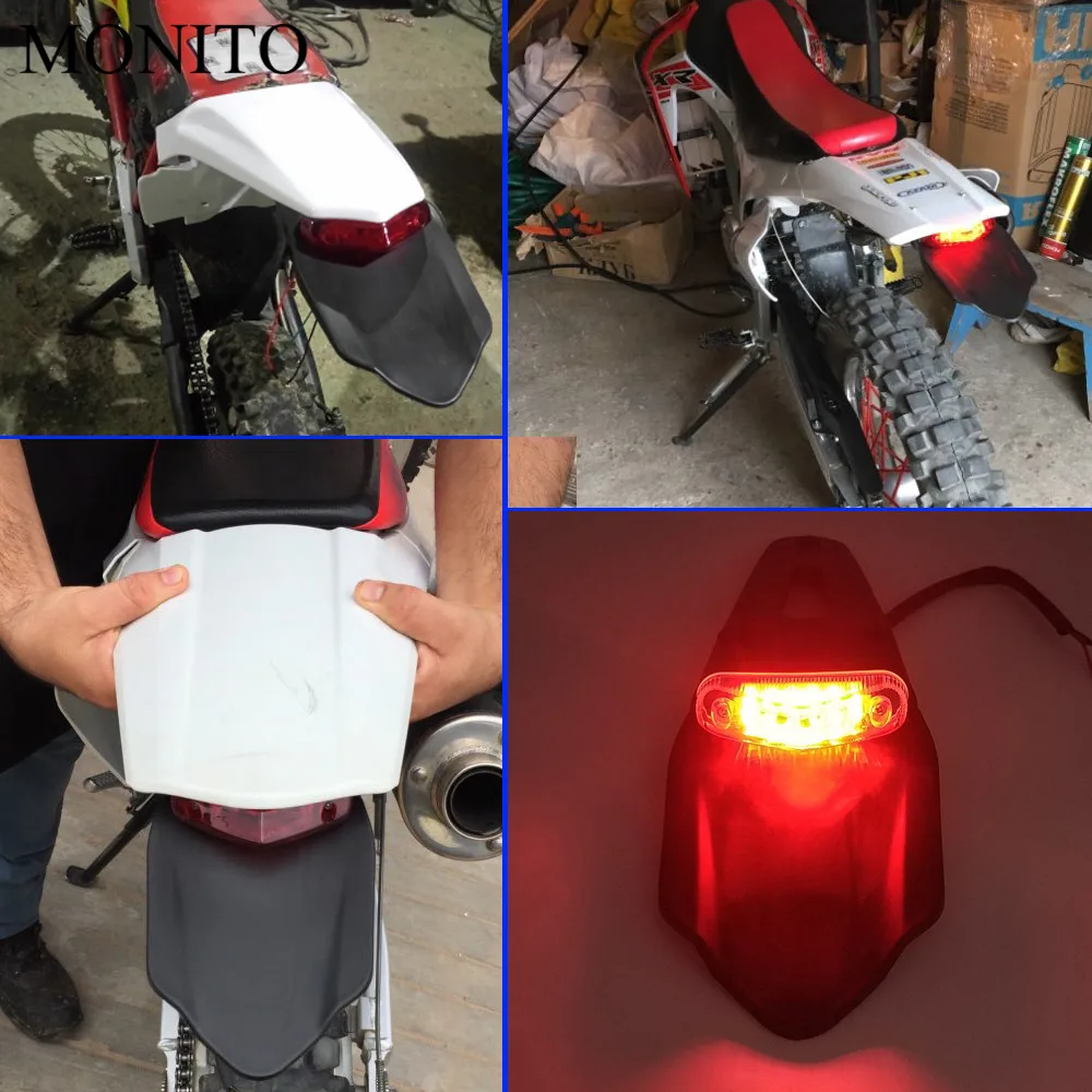 

Motorcycle TailLight Fender Dirt Bike Rear Brake Stop 12 LED Tail Light For KTM 350 SX XC EXC -F F-W 400 XC-W EXC -R 450 SX -F