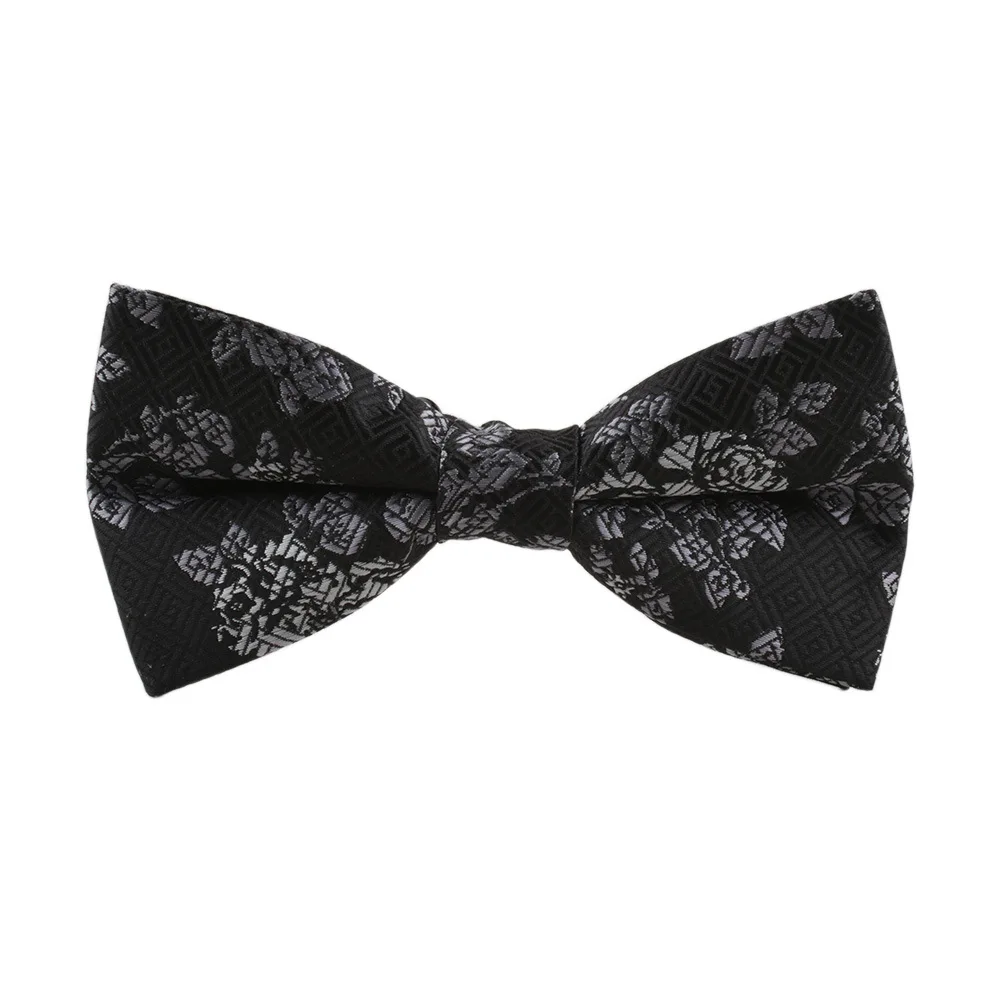 

Linbaiway Business Floral Print Bowtie for Mens Shirt Cravats Neckwear Skinny Butterfly Tie Male Dress Collar Wedding Bow Ties