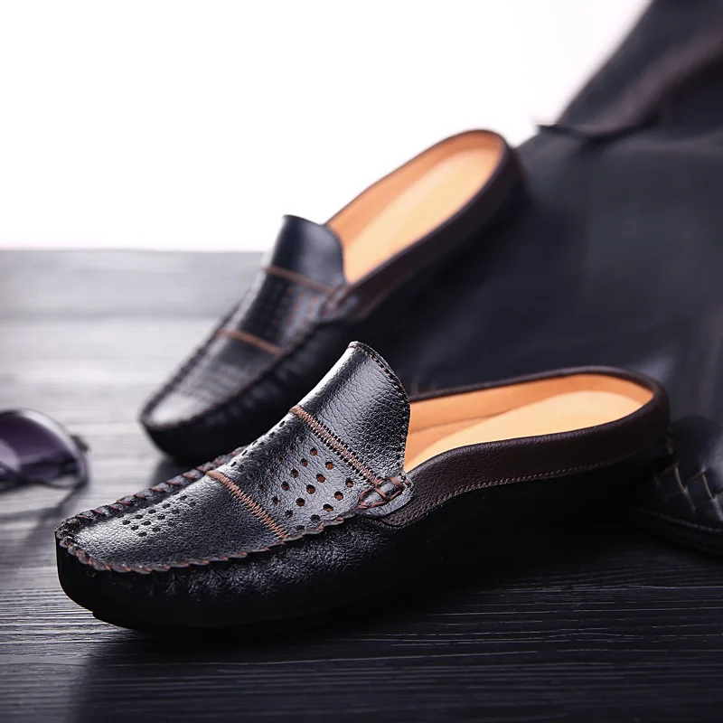 Мужская обувь Повседневные кожаные лоферы Мужские легкие полуботинки