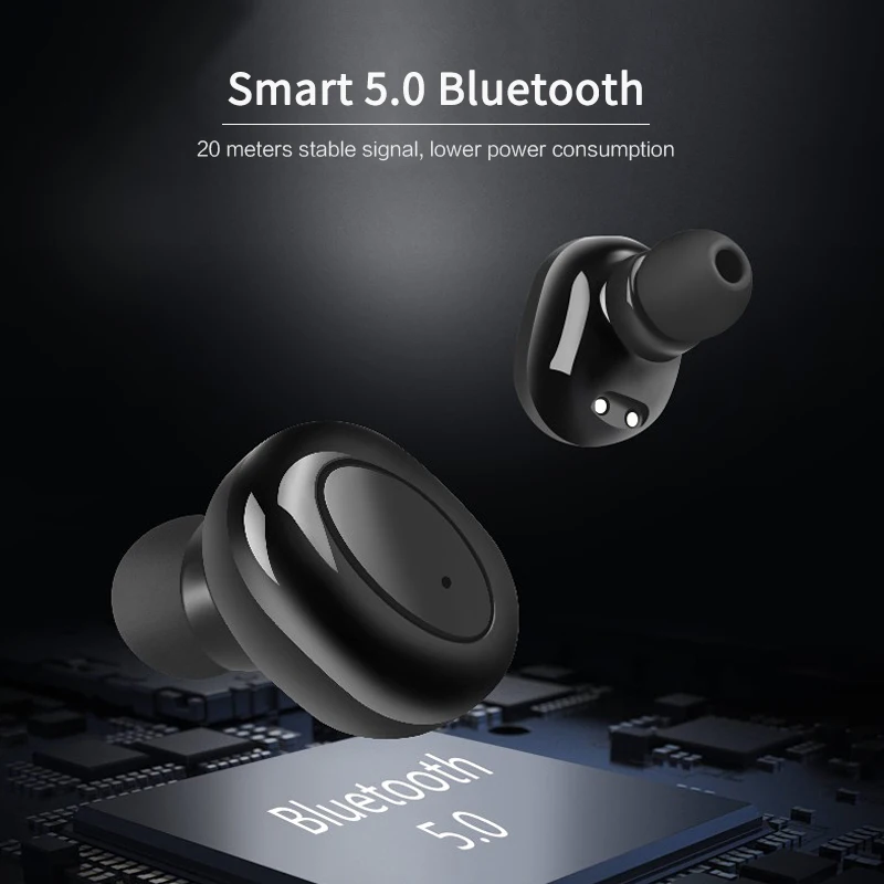 

Wireless Headset Bluetooth Noise Reduction LED Digital Display In-ear Headset Stereo Earbuds Macarons Six ColorsSports Headphone