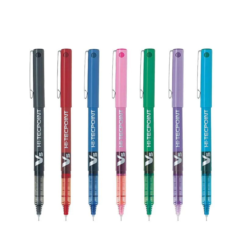 

12/6 цветов/партия пилотная роликовая Ручка роллер точный V5 тонкий наконечник иглы запатентованная точная технология, гладкая