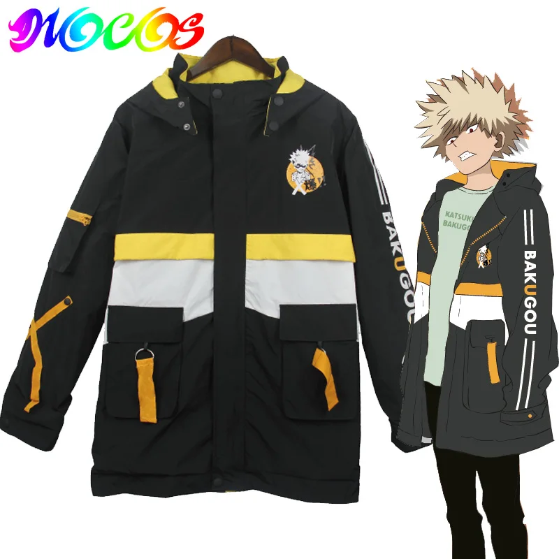 DIOCOS Boku no My Hero Academy Bakugou Katsuki мужские костюмы для косплея женская зимняя куртка