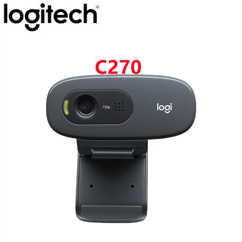 Logitech Camera C270/C270i HD USB Webcam Remote Meeting With Microphone no need to install Driver Notebook Computer | Компьютеры и