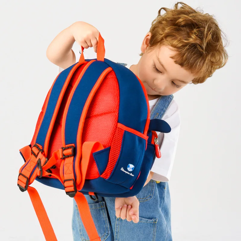 AWINPOP новый бренд 3D Мультфильм Крутой красный автомобиль школьные ранцы для