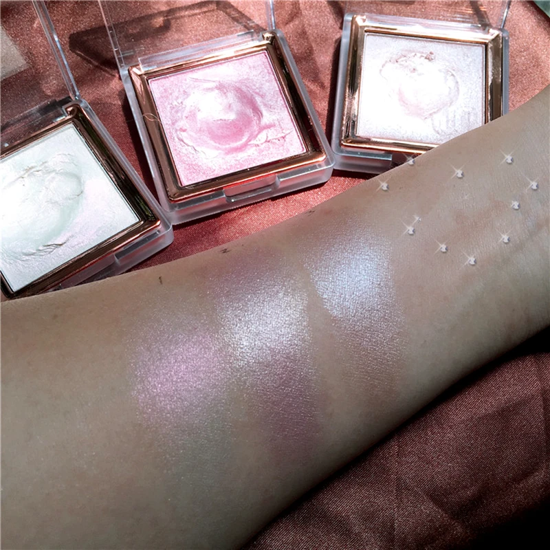 Хайлайтер для макияжа лица Палитра контура макияж сияющая мерцающая пудра