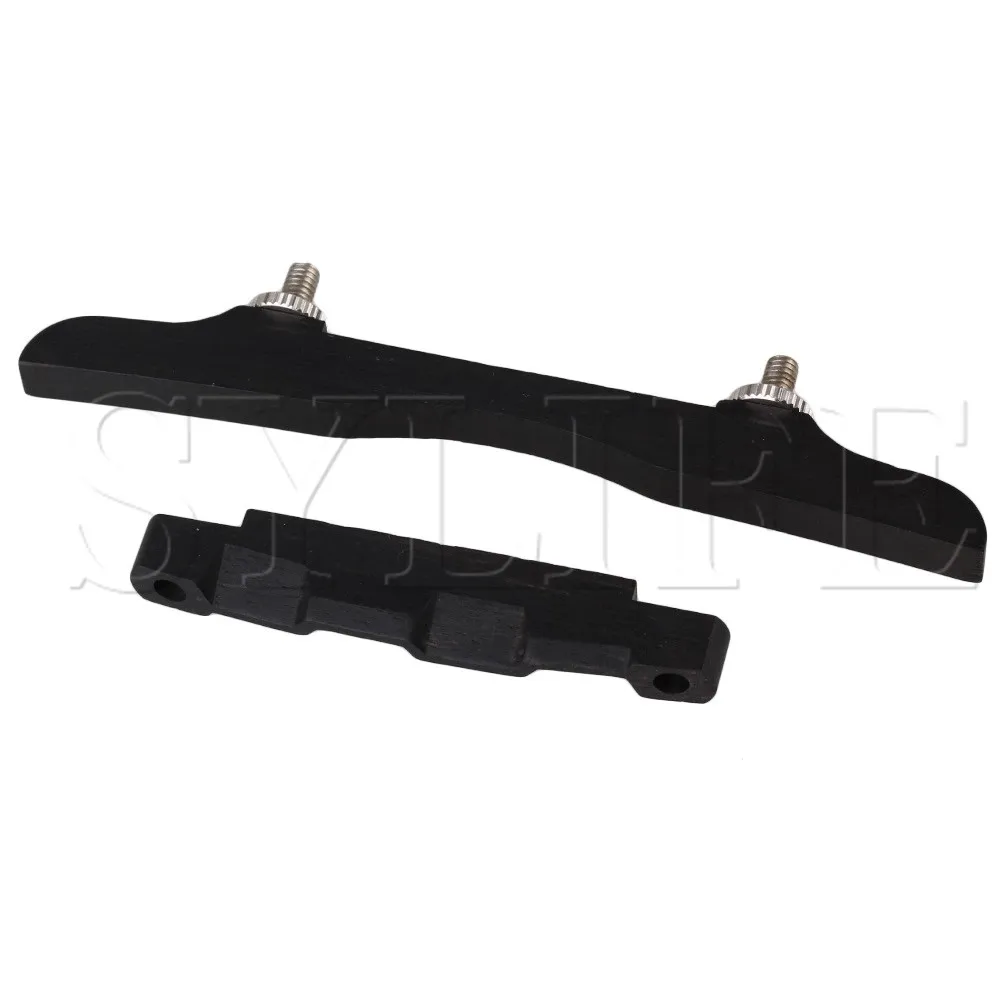 Черный Бридж для мандолины с регулируемой высотой и усилением резонанса из