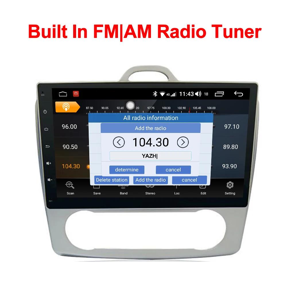 Яж автомобильный стерео Мультимедиа для Ford Focus /S-Max 2007-2011 (автоматический AC) с 10