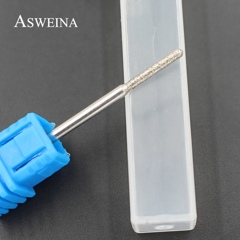 ASWEINA 1 шт. 12 мм Длина головки Алмазные Боры ногтей сверла электрическая мельница резак баррель Инструменты для ногтевого салона